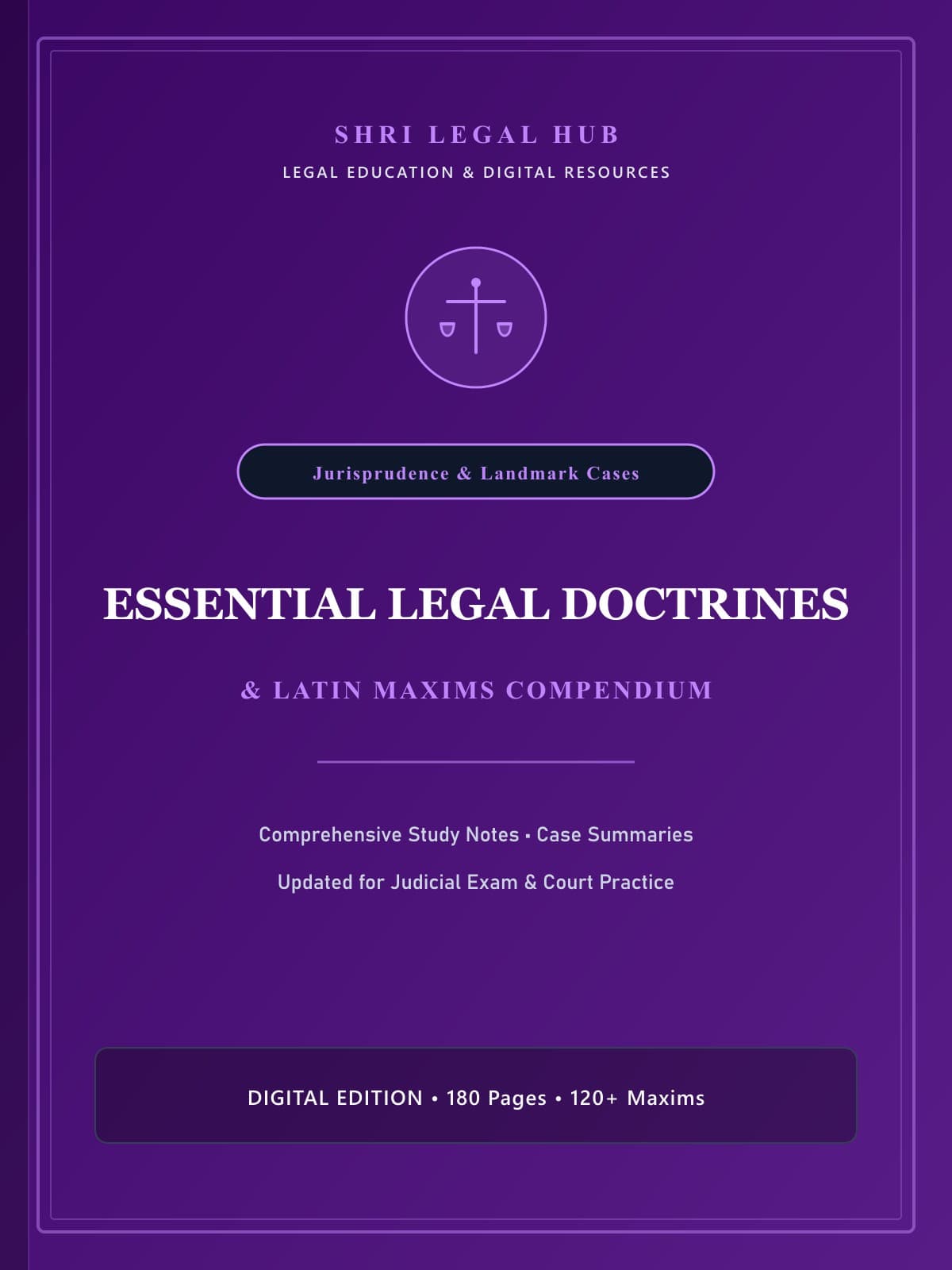 Essential Legal Doctrines & Latin Maxims: Meaning, Origin & Case Laws